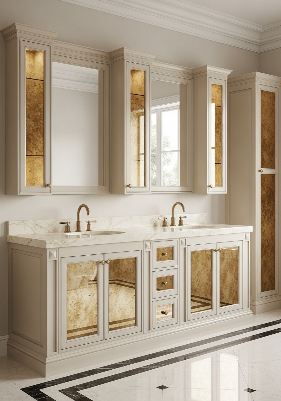 Fadior Acqua Bath and Vanity Suite — interior room context showing cabinet integration