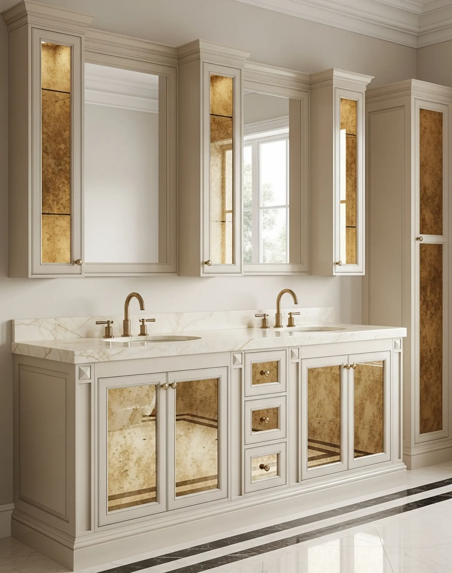 Suite de Baño y Tocador Acqua perspectiva interior