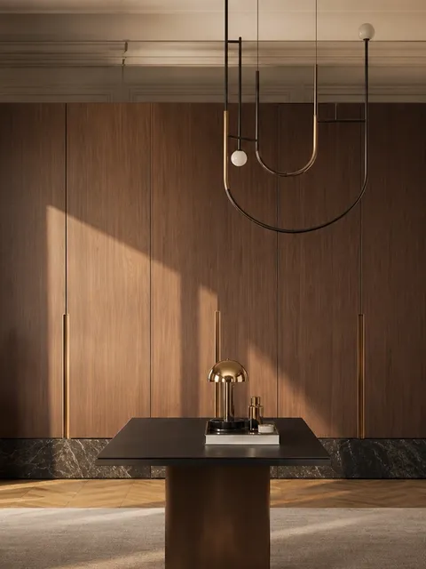 Suite de Armario Lumiere con Portal de Vestidor de Losa Fina