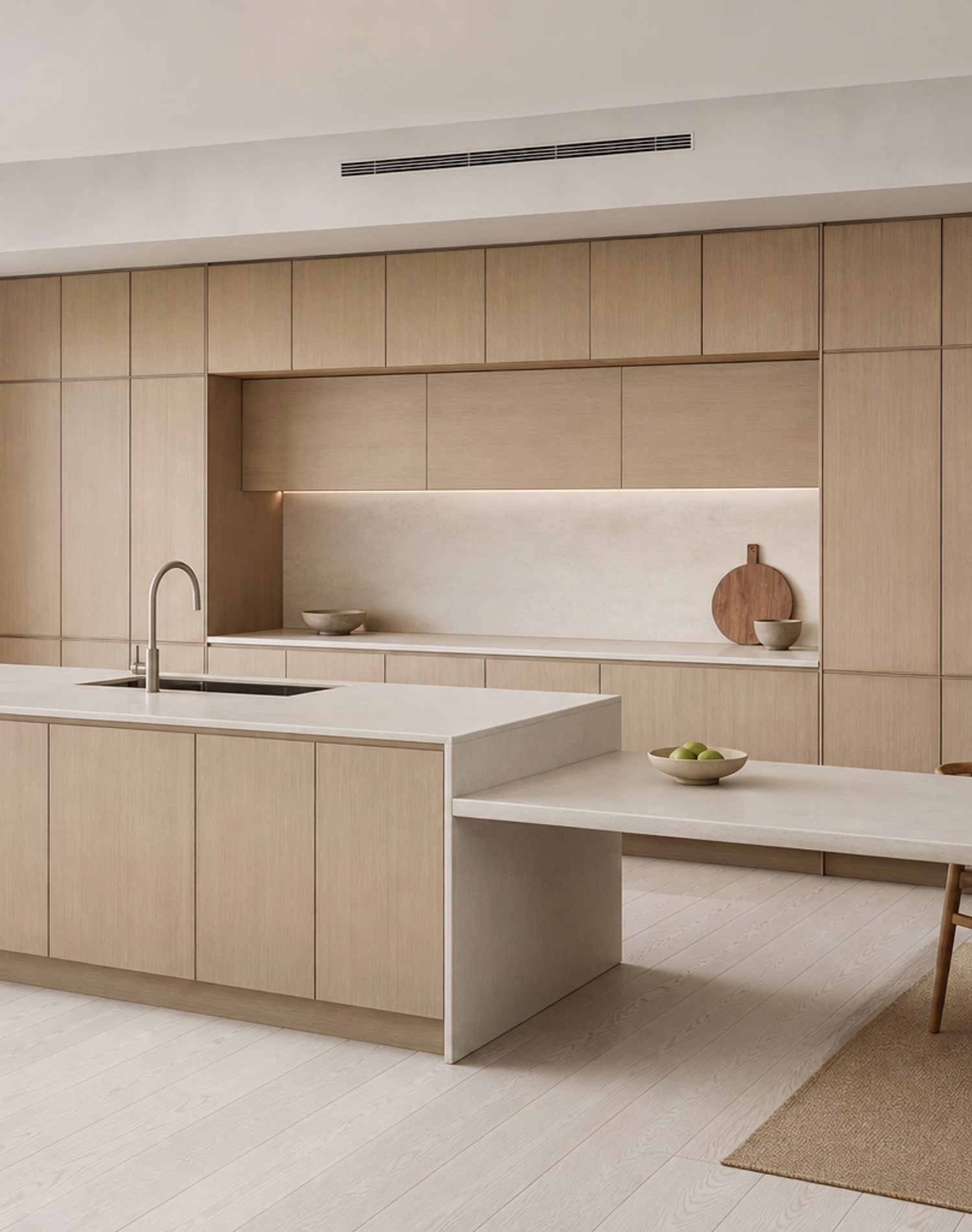 Fadior Dream Home Kitchen Suite with Breakfast Service Bridge — interior room context showing cabinet integration