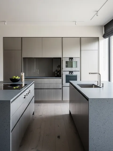 Fadior Abyss Kitchen Suite — 304 stainless steel kitchen system, front view
