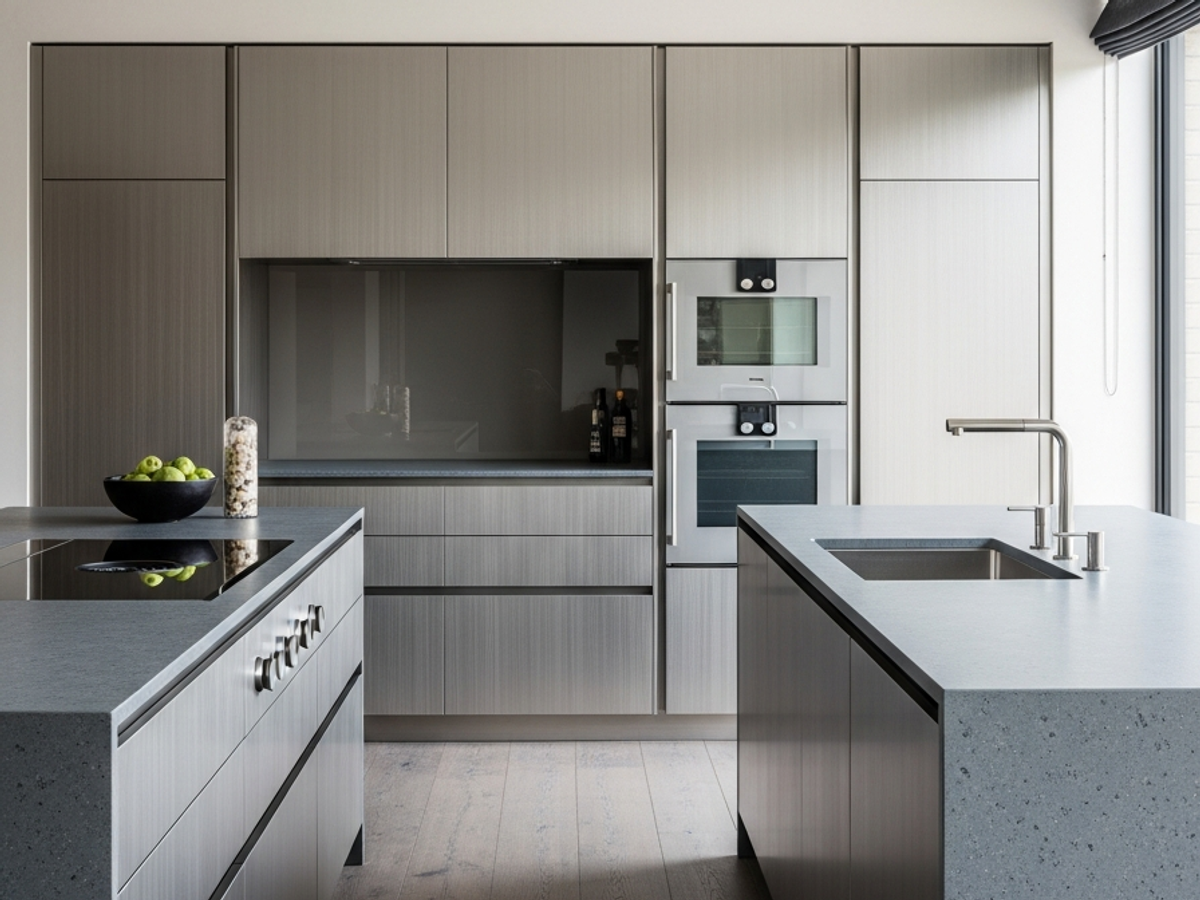 Fadior Abyss Kitchen Suite — 304 stainless steel kitchen system, front view