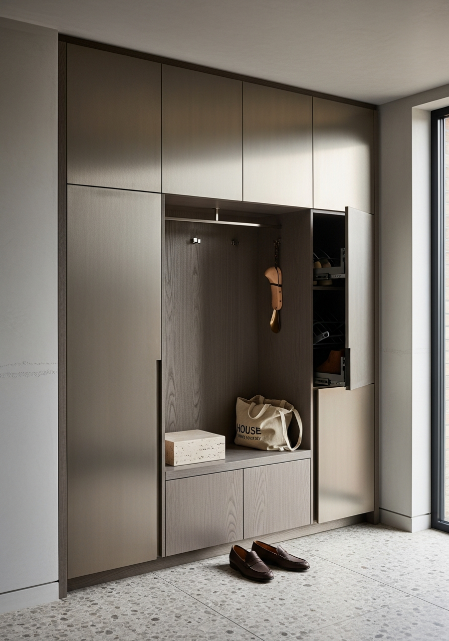 Fadior Archetype Entryway Suite — 304 stainless steel entryway system, front view