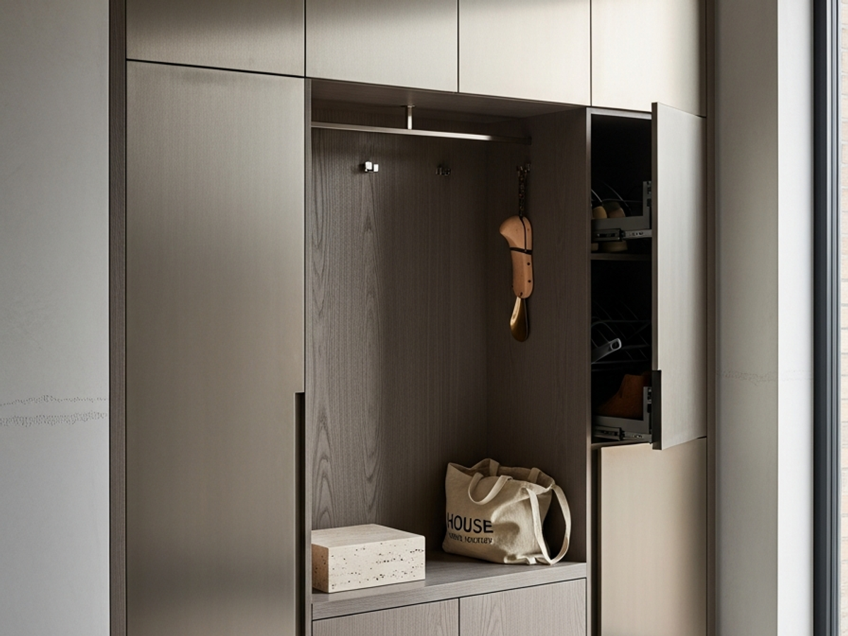 Fadior Archetype Entryway Suite — 304 stainless steel entryway system, front view