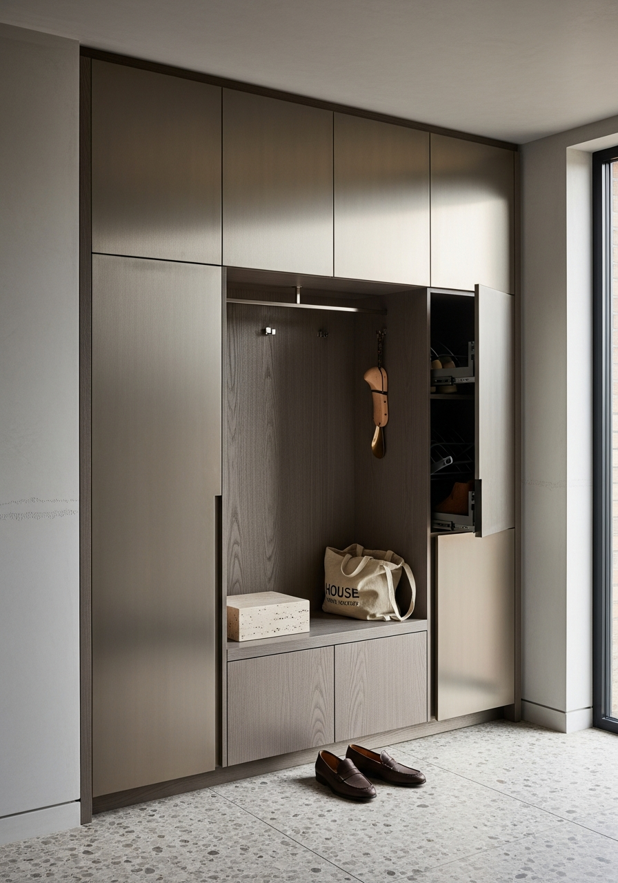 Fadior Archetype Entryway Suite — 304 stainless steel entryway system, front view