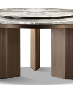 Marble Dining Table φ1500*750H product photo for FADIOR HOME shop