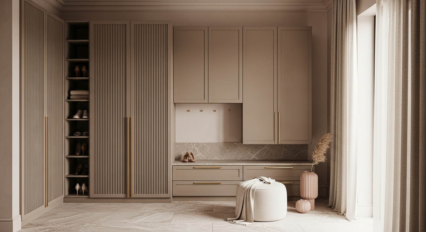 Fadior Archetype Entryway Suite — lifestyle setting with natural light and residential styling