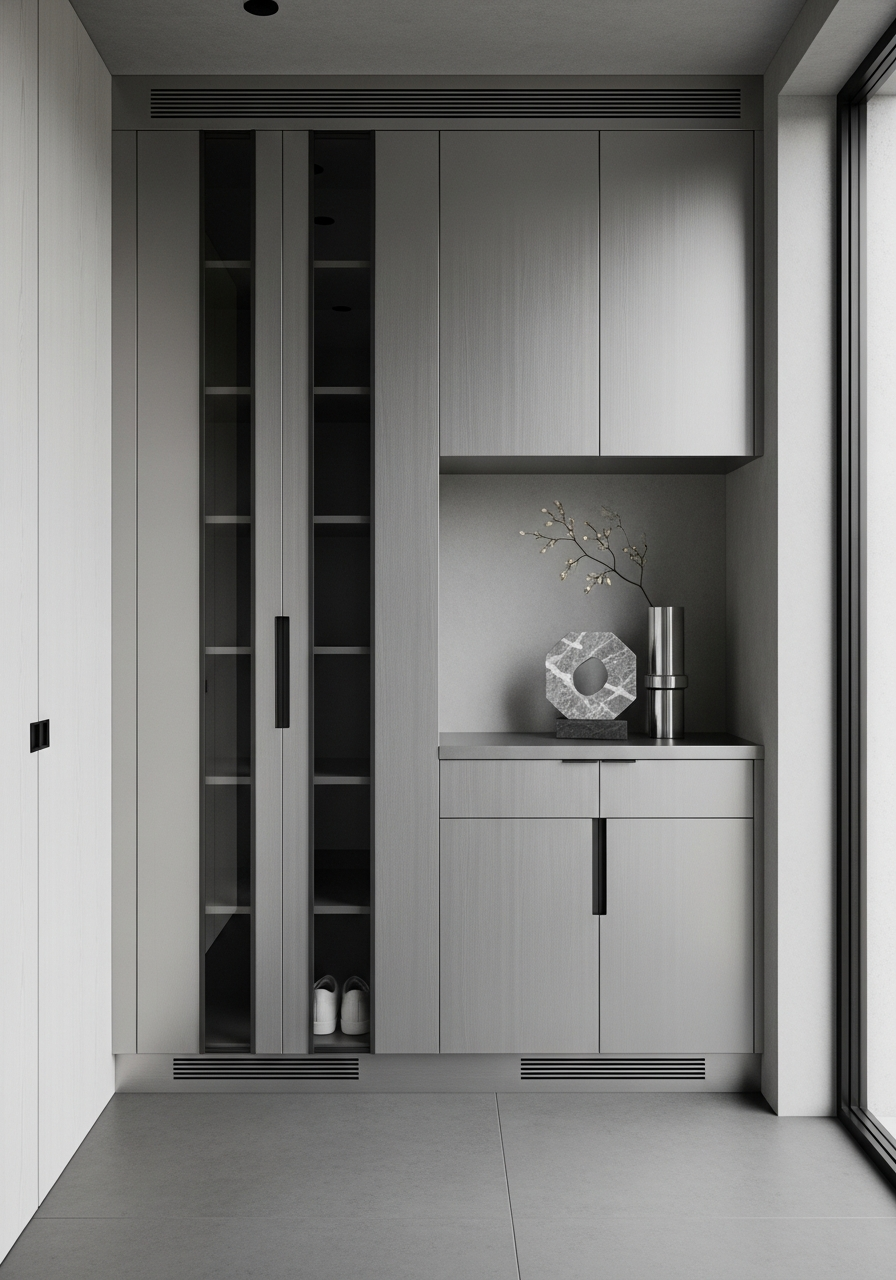 Fadior Archetype Entryway Suite — 304 stainless steel entryway system, front view