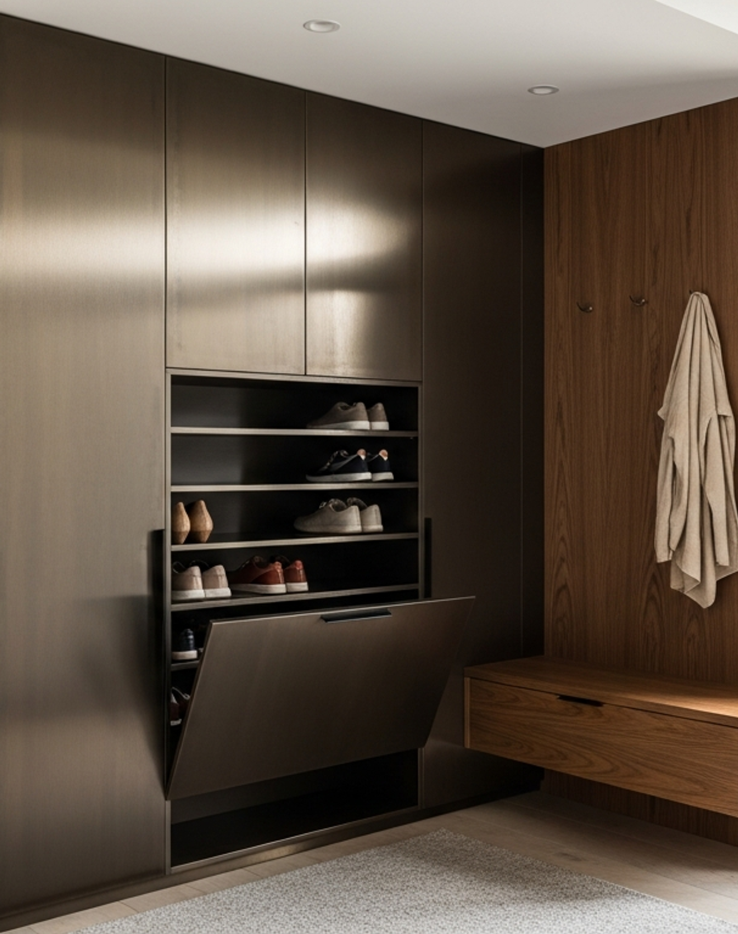 Fadior Archetype Entry Cabinet — lifestyle setting with natural light and residential styling