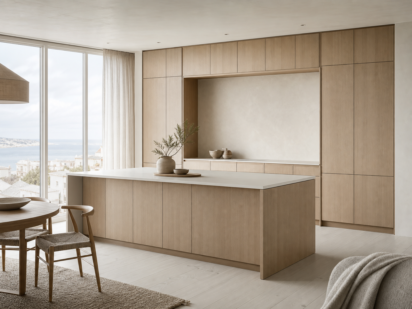Fadior Terrena Kitchen Suite with Linen Prep Gallery — interior room context showing cabinet integration