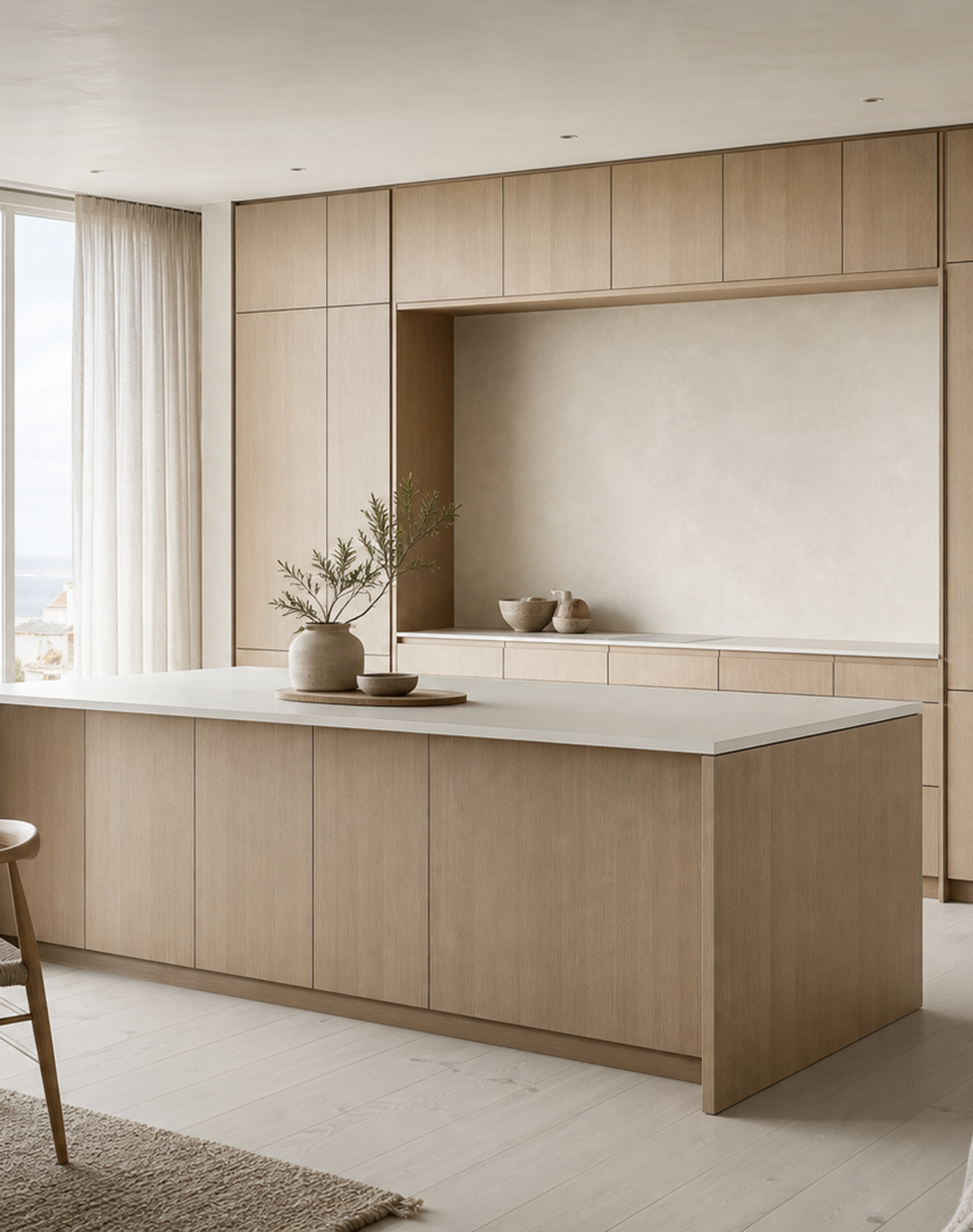 Fadior Terrena Kitchen Suite with Linen Prep Gallery — interior room context showing cabinet integration