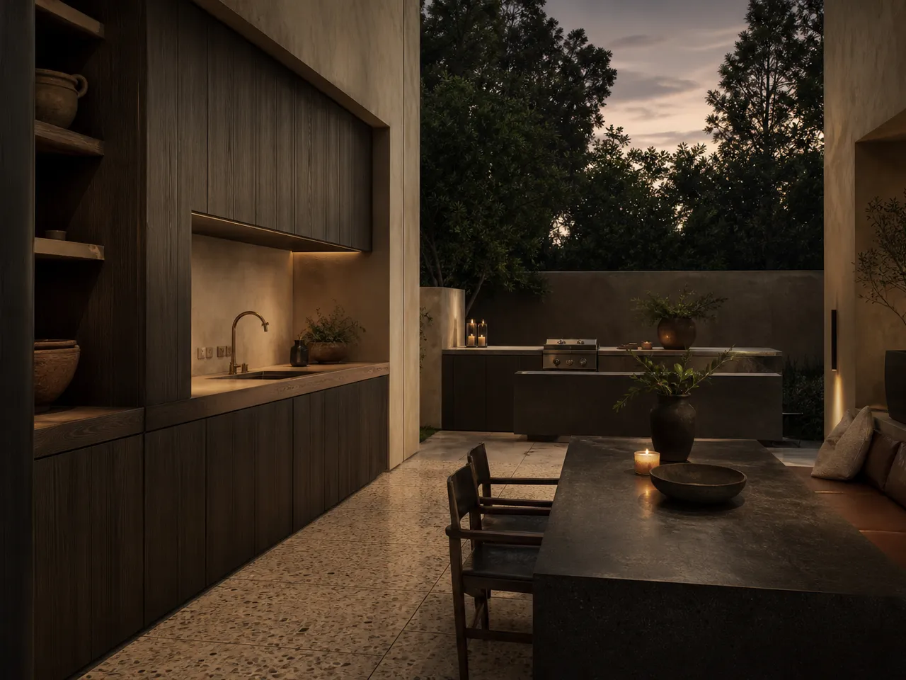 Cocina Modular Exterior: Guía de Planificación 2026 — editorial de Fadior sobre mobiliario en acero inoxidable 304