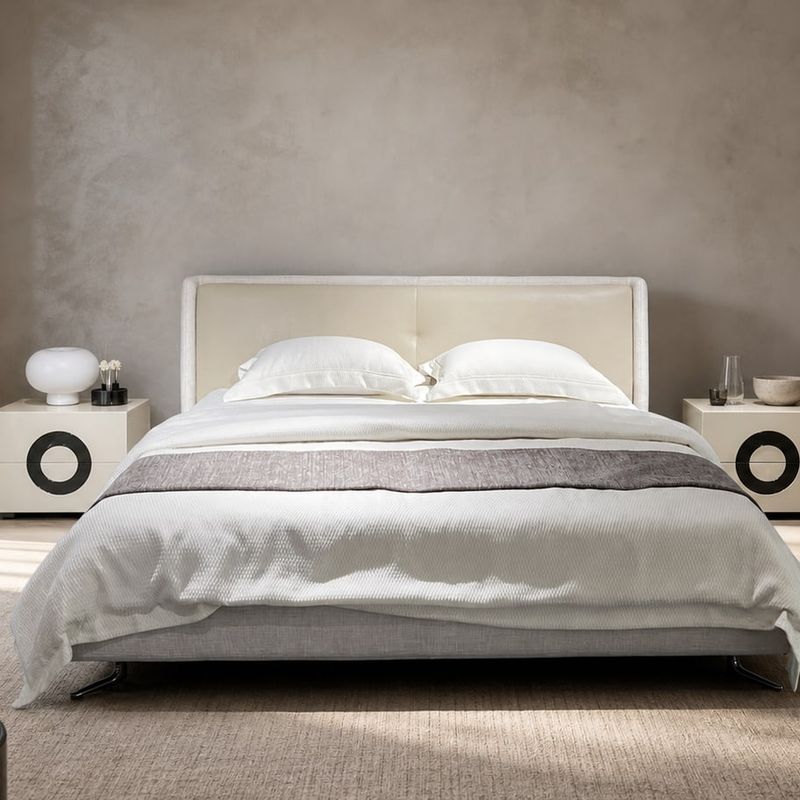Upholstered Bed (Fabric) styled in a FADIOR HOME interior setting