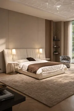 Grid-Tufted Wing-Panel Fabric Bed