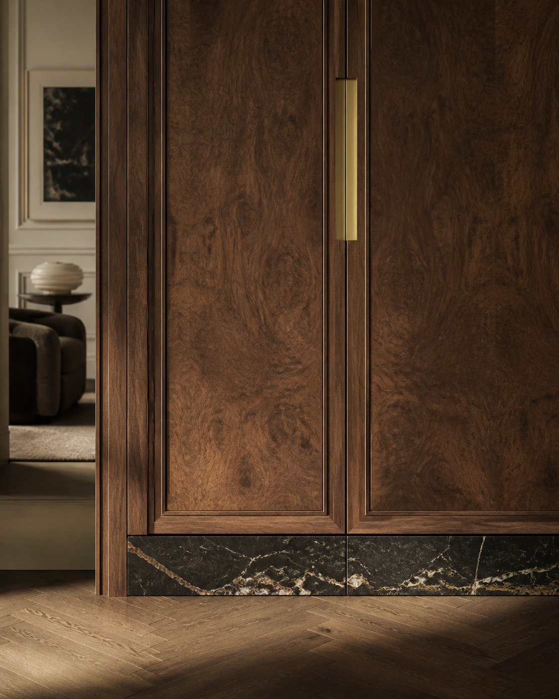 Conjunto de vestidor Voyage con galería de revelado de precisión acabado y detalle