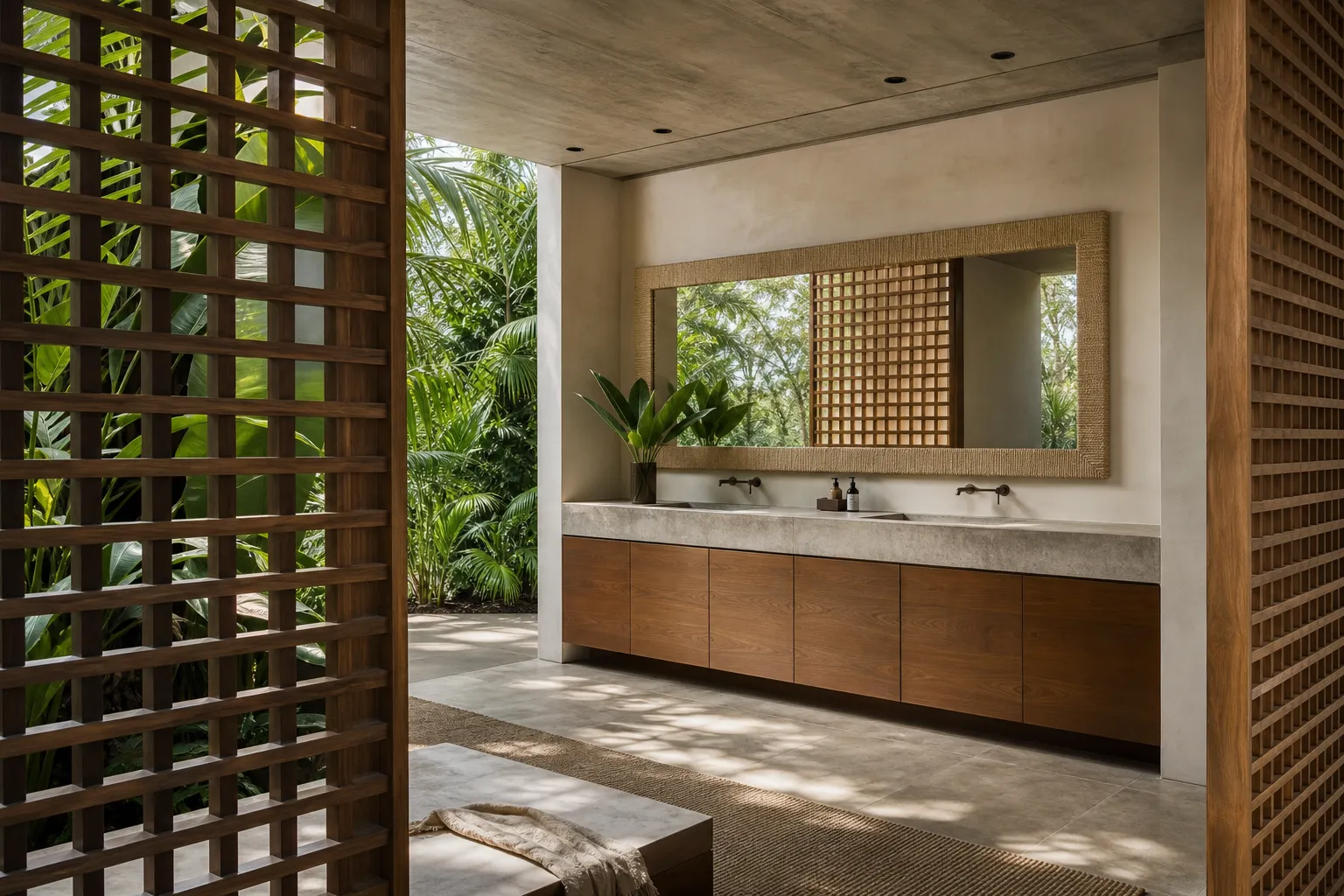Modern stainless steel bath vanity in stone and steel finishes