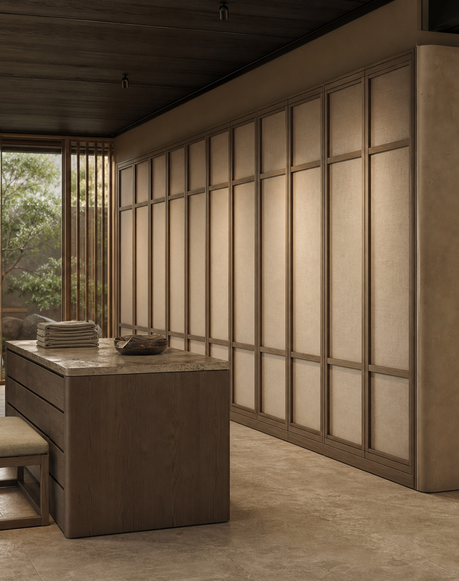 Fadior Radiance Wardrobe Suite with Illuminated Panel Dressing Gallery — lifestyle setting with natural light and residential styling