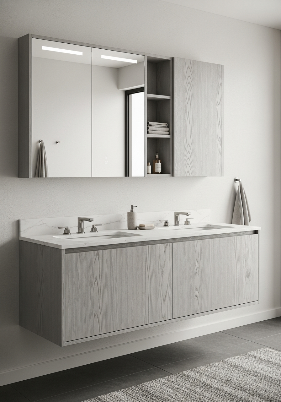 Acqua Bath and Vanity Suite midscene view