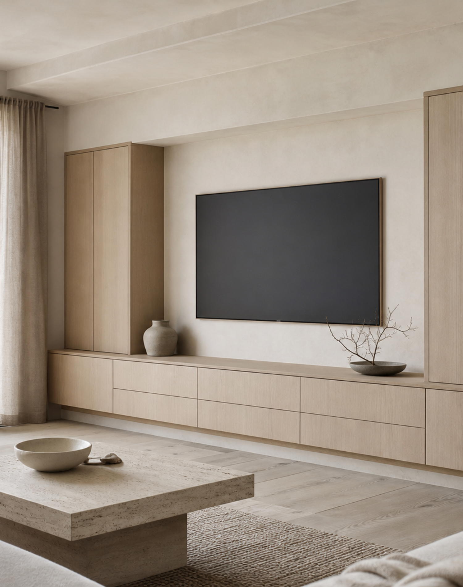 Fadior Silvan Blond Ash Media Gallery — lifestyle setting with natural light and residential styling