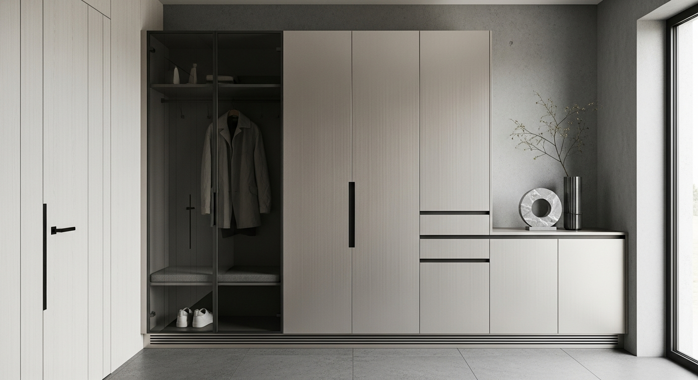 Fadior Archetype Entryway Suite — lifestyle setting with natural light and residential styling