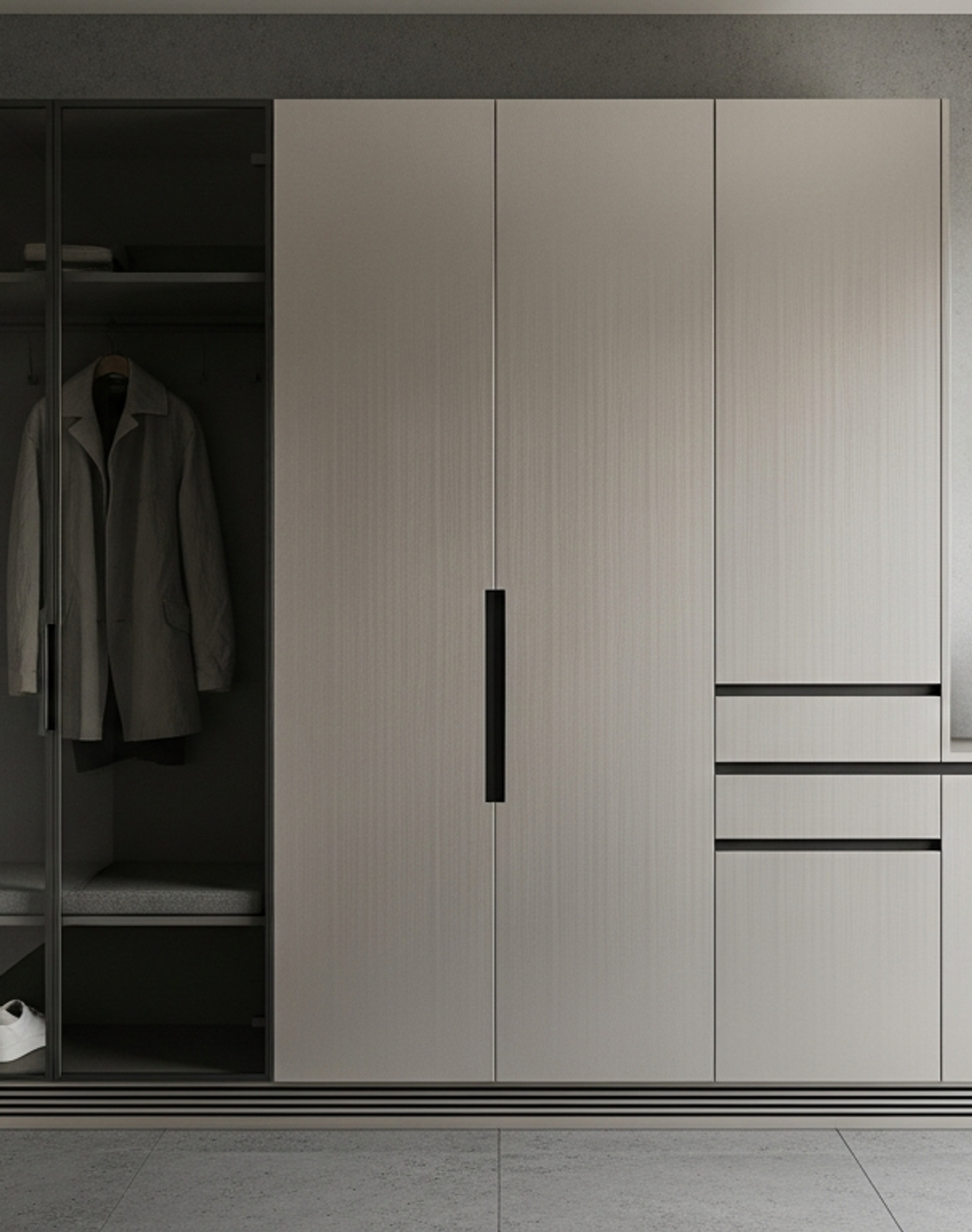 Fadior Archetype Entryway Suite — lifestyle setting with natural light and residential styling