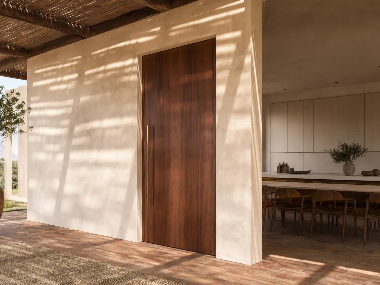 Suite de Puerta Interior Alabaster con Puerta de Línea de Suelo Calada