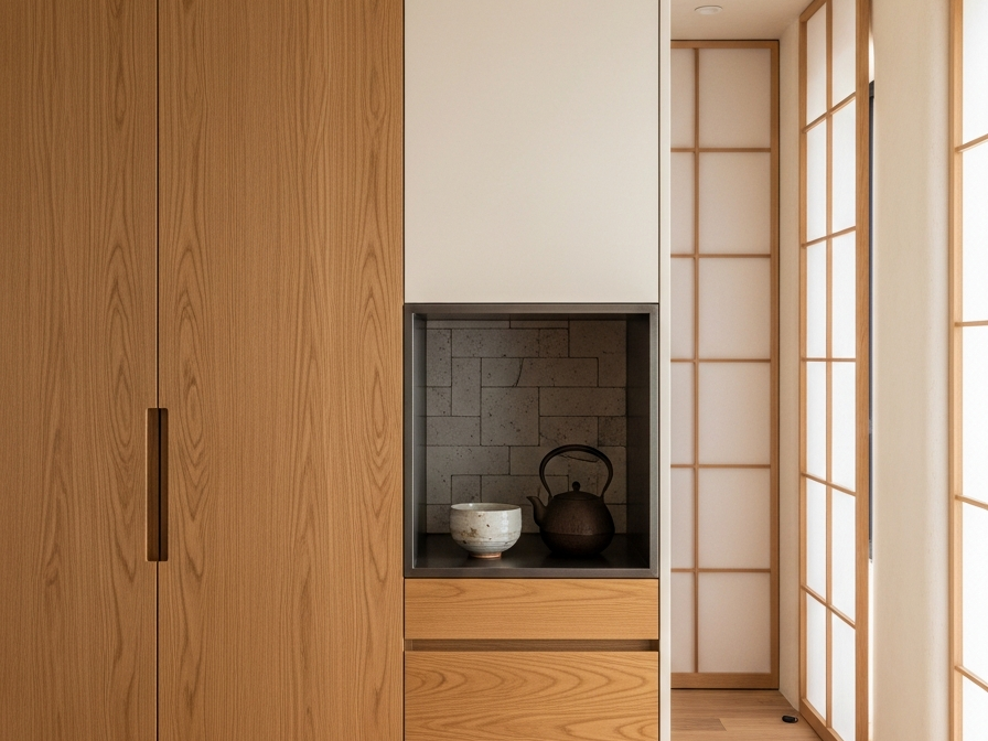 Fadior Brera Wardrobe Suite — 304 stainless steel wardrobe system, front view