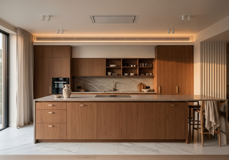 Minimalist Apartment Stainless Steel Kitchen: The Quiet Luxury of Seamless Steel gallery image 3