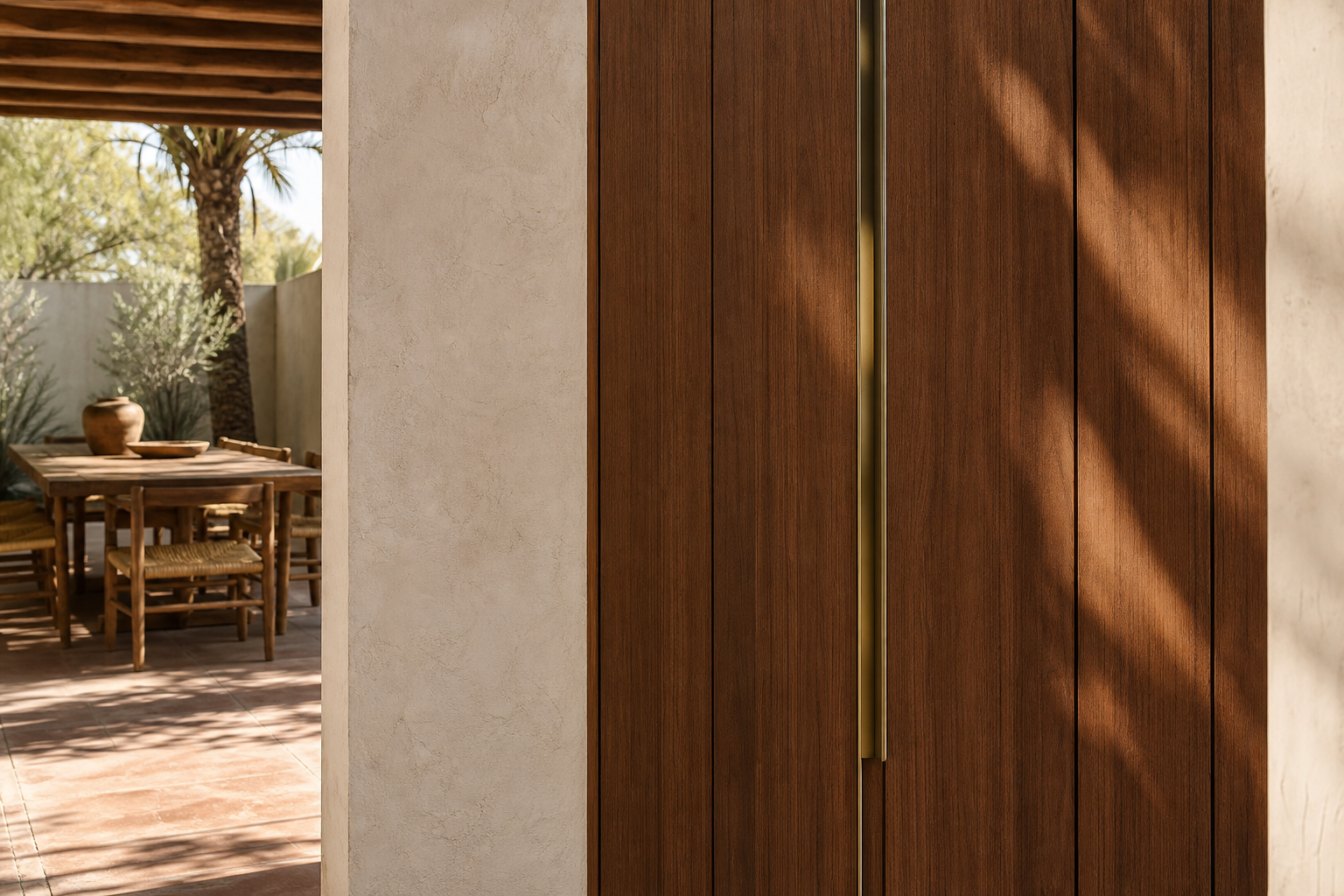 Fadior Canopy Wardrobe Suite with Red Dot Valet Gallery — close-up of stainless steel finish and hardware detail