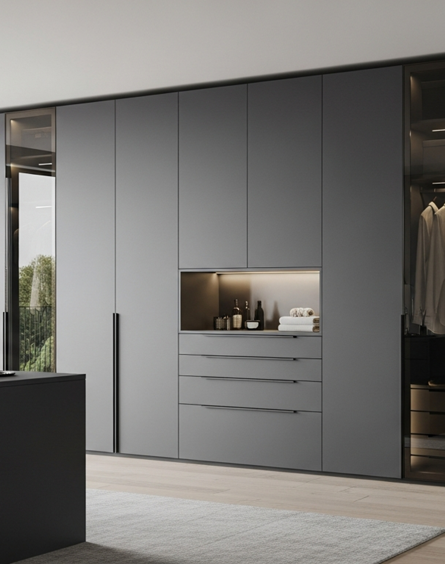 Fadior Brera Wardrobe Suite — lifestyle setting with natural light and residential styling
