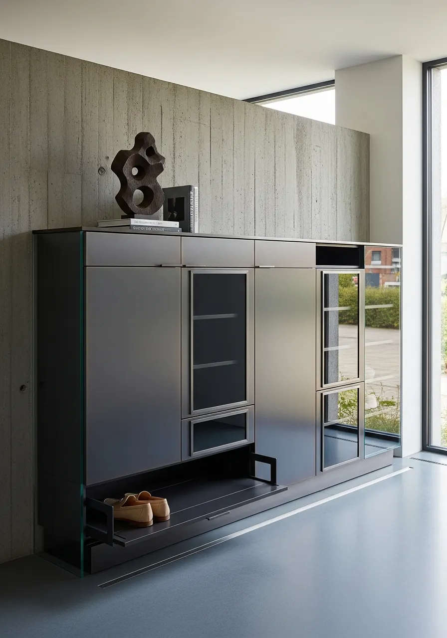 Fadior Archetype Entryway Suite — 304 stainless steel entryway system, front view