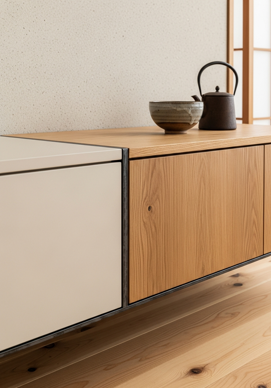 Fadior Essence Living Room Suite — close-up of stainless steel finish and hardware detail