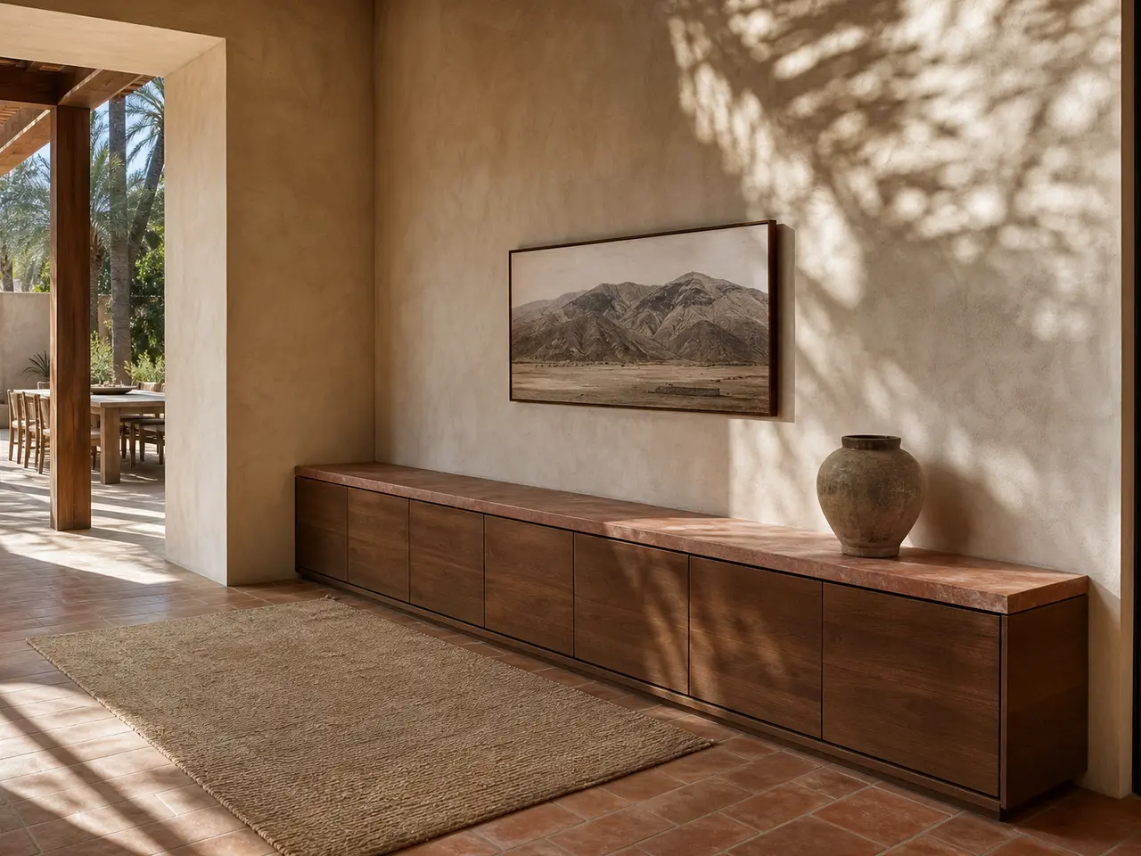 Fadior Ecliptic Entryway Suite with Shadowline Arrival Wall — 304 stainless steel entryway system, front view