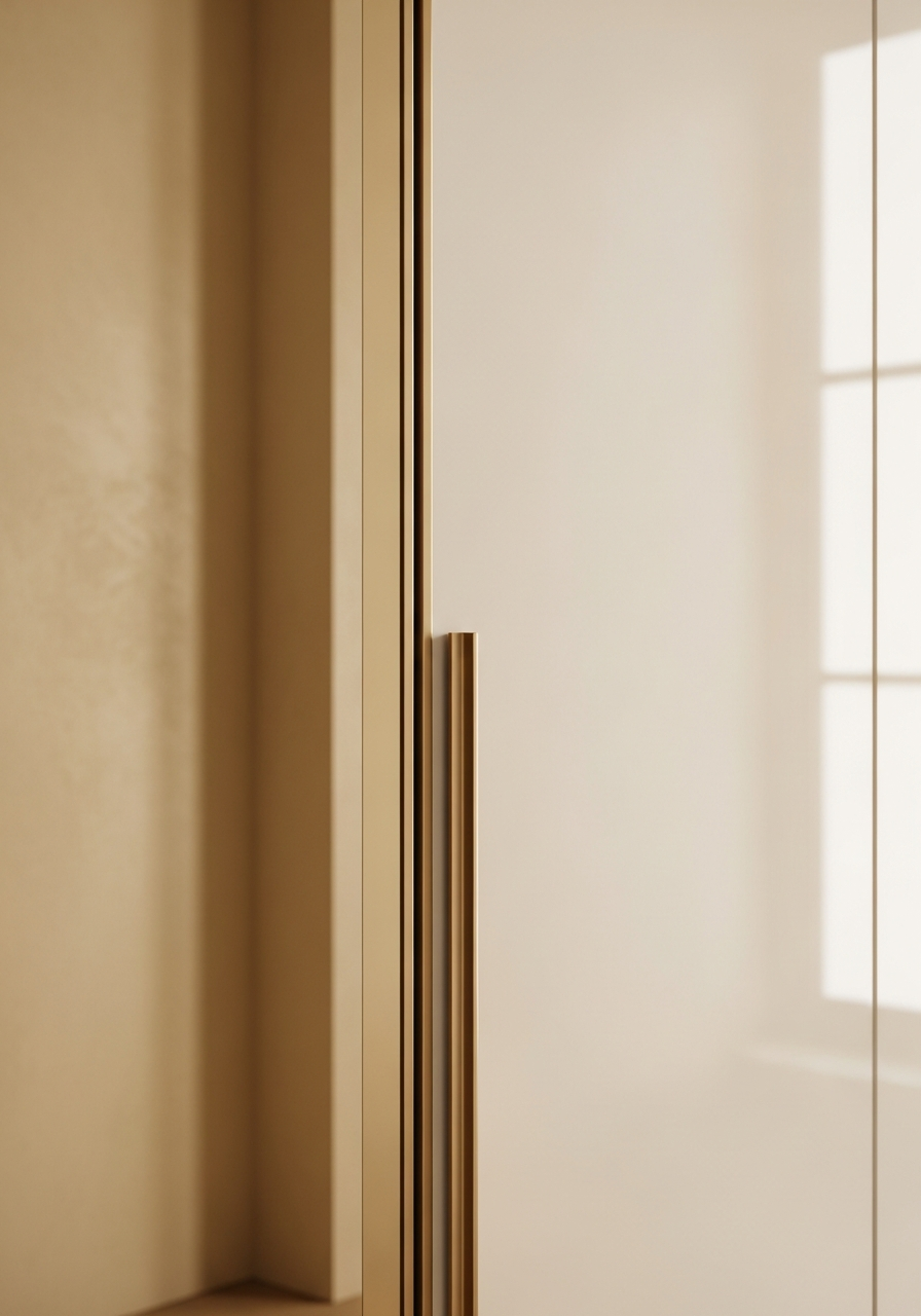 Fadior Elementum Wardrobe Suite — close-up of stainless steel finish and hardware detail