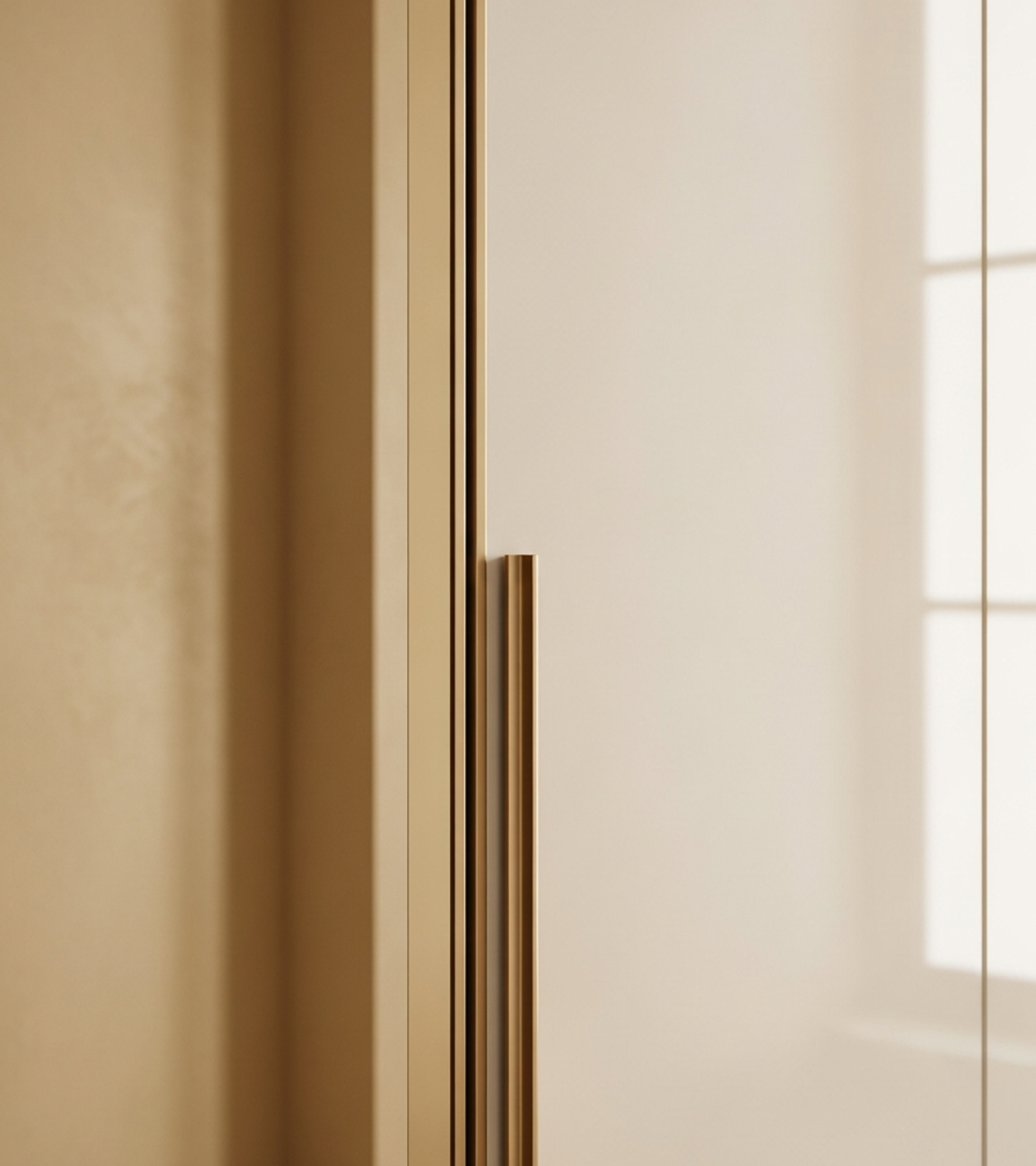 Fadior Elementum Wardrobe Suite — close-up of stainless steel finish and hardware detail