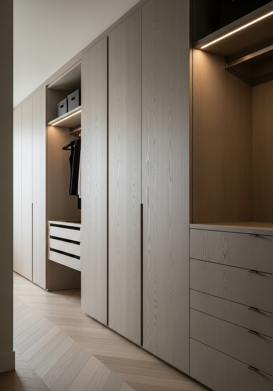 Fadior Brera Wardrobe Suite — interior room context showing cabinet integration