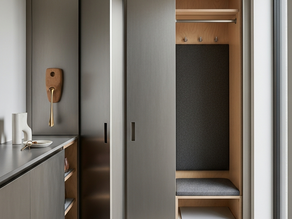 Fadior Archetype Entryway Suite — 304 stainless steel entryway system, front view