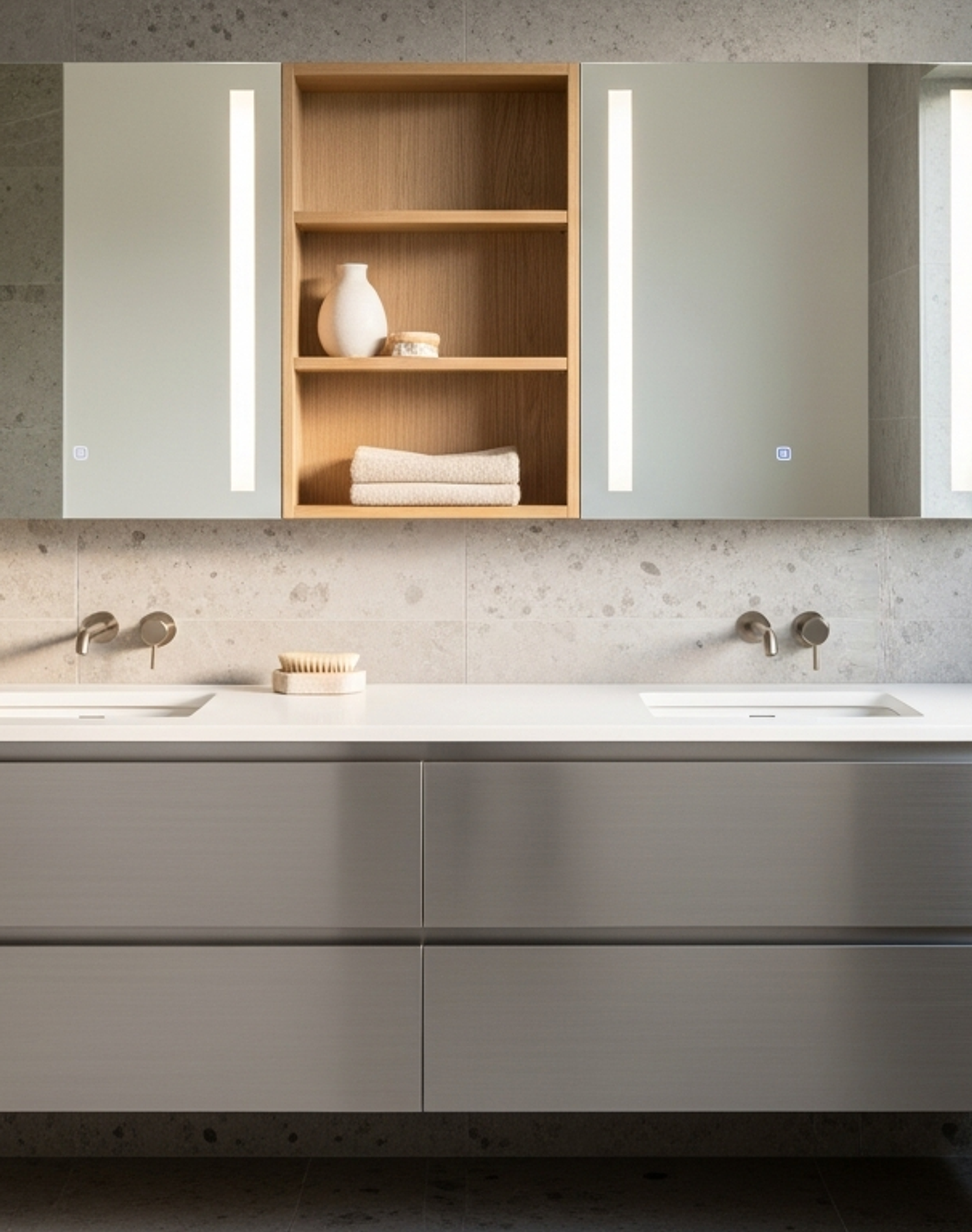 Fadior Acqua Clerestory Vanity — lifestyle setting with natural light and residential styling