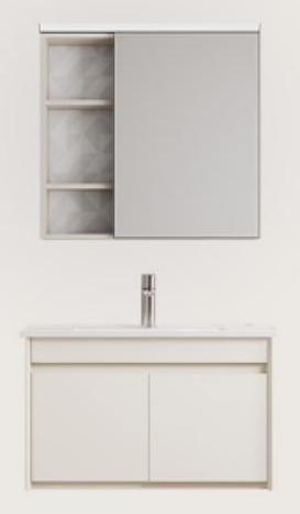 Mueble de baño con lavabo vista del producto