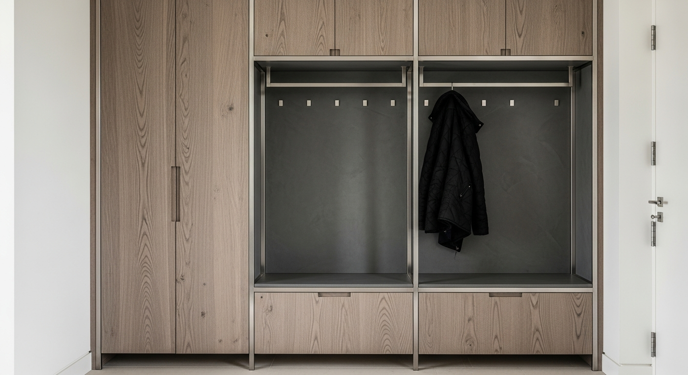 Fadior Archetype Entryway Cabinet — lifestyle setting with natural light and residential styling