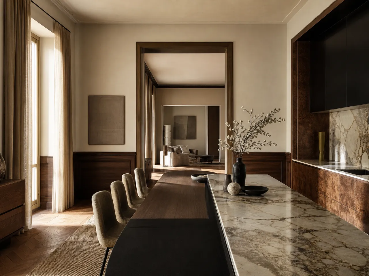 Diseño de cocina con verdad material — editorial de Fadior sobre mobiliario en acero inoxidable 304