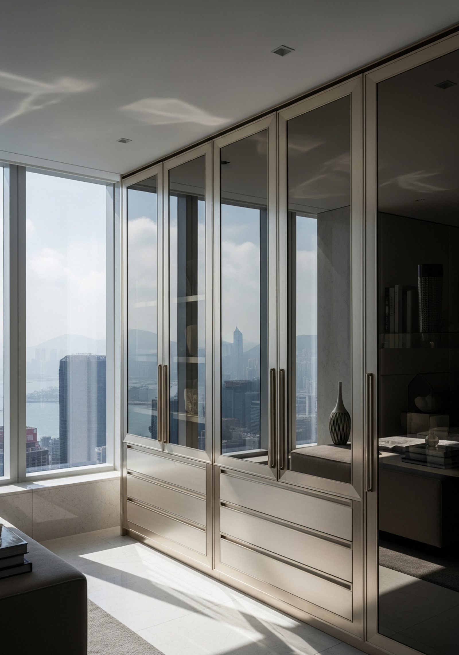 Fadior Hong Kong Peak Penthouse — walk-in wardrobe system