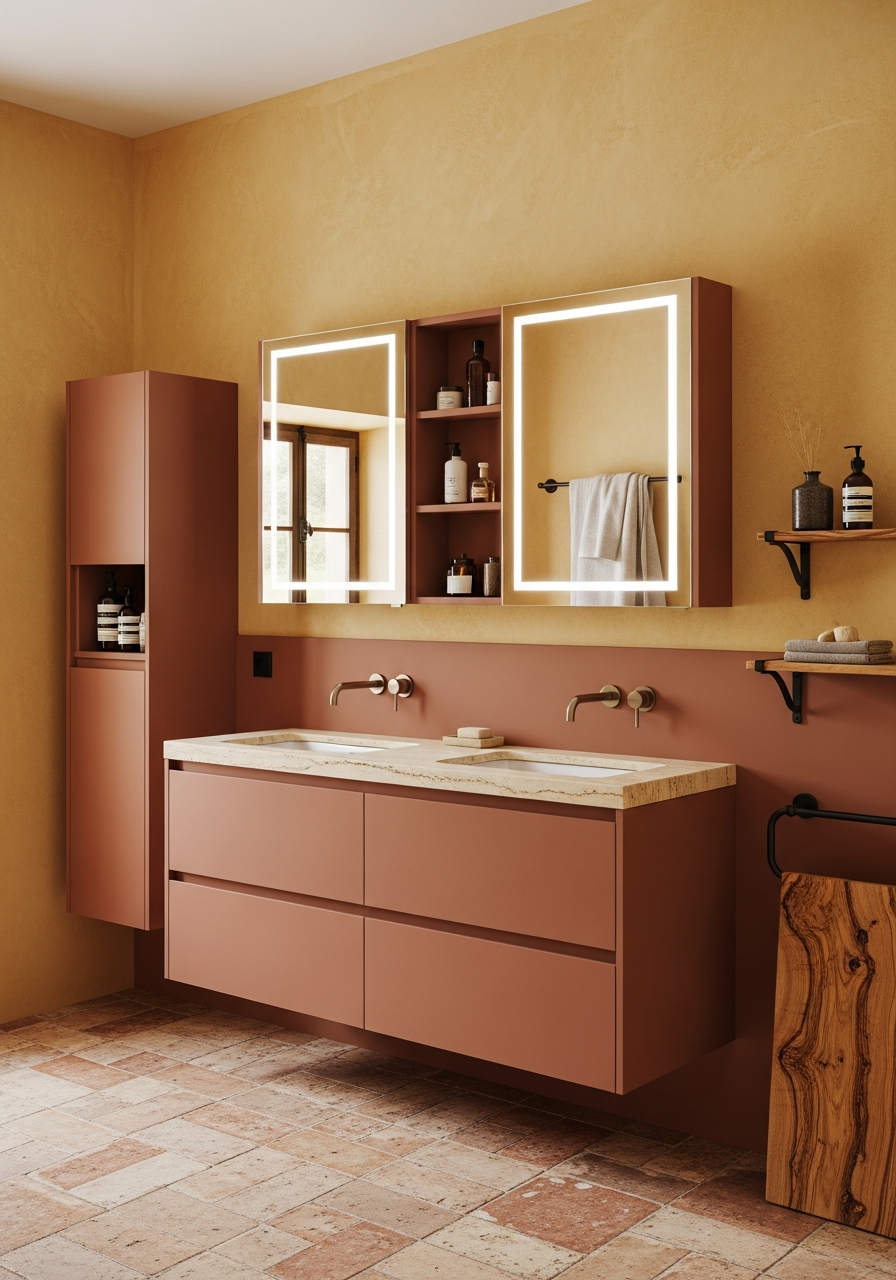 Fadior Acqua Bath and Vanity Suite — 304 stainless steel bath and vanity system, front view
