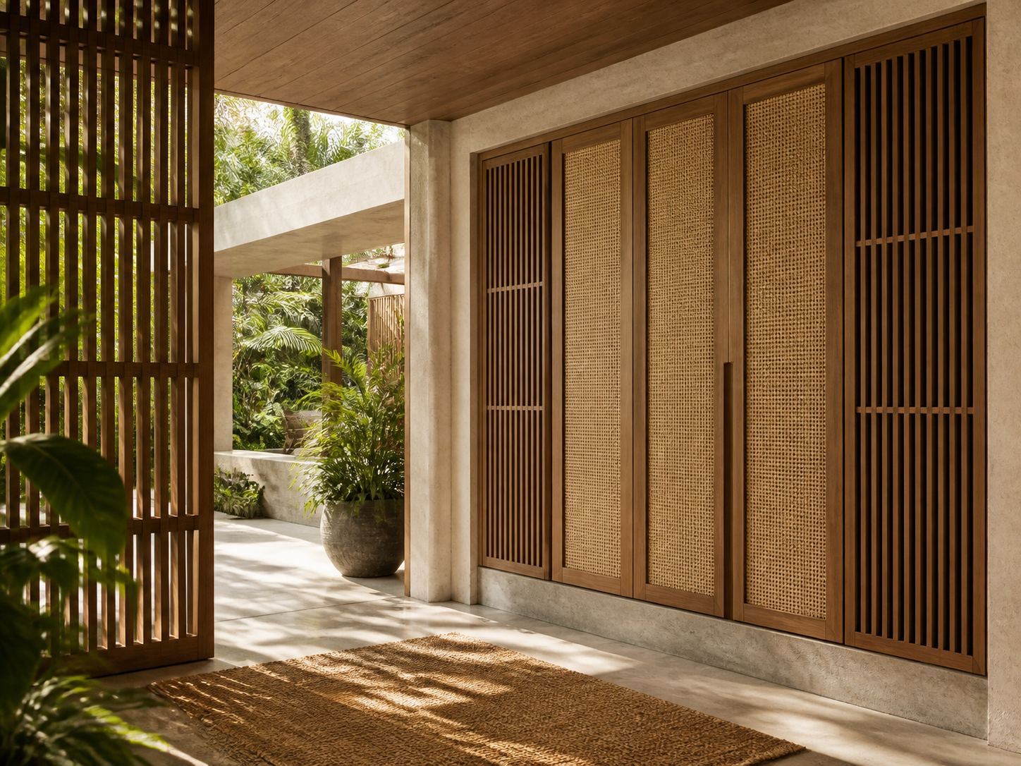 Fadior Lumiere Wardrobe Suite with Pearl Pivot Valet Wall — interior room context showing cabinet integration