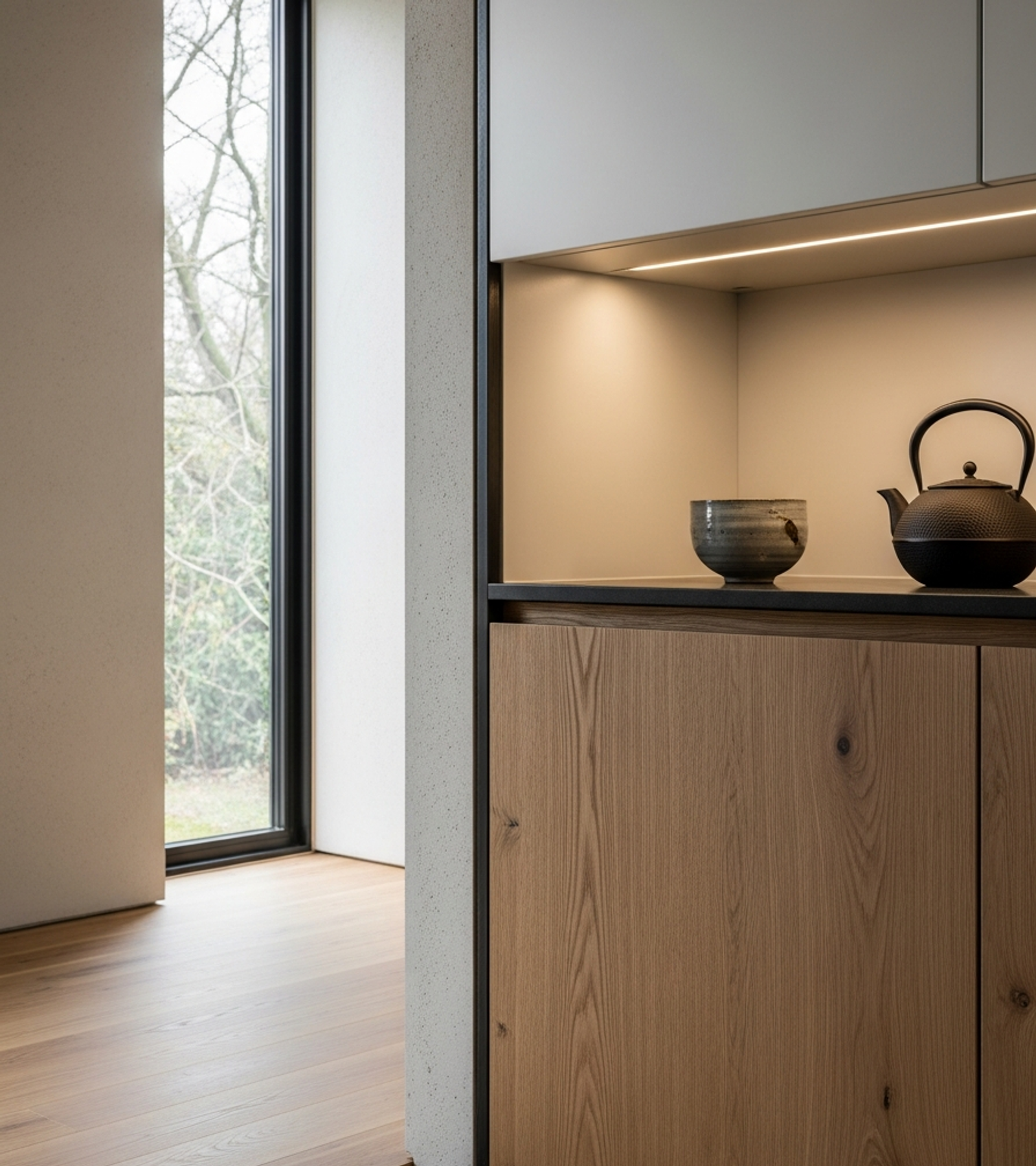 Fadior Brera Wardrobe Suite — close-up of stainless steel finish and hardware detail