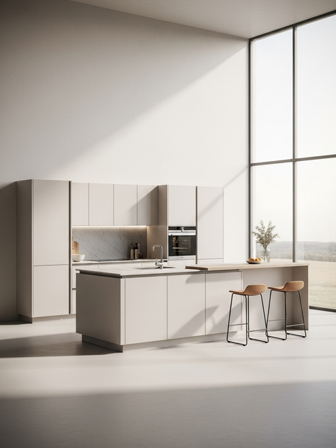 Fadior Abyss Kitchen Suite — 304 stainless steel kitchen system, front view