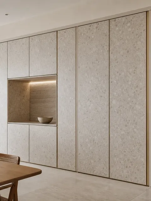 Suite de Panel de Pared Terrazzo con Plano de Superficie Ingenierizada