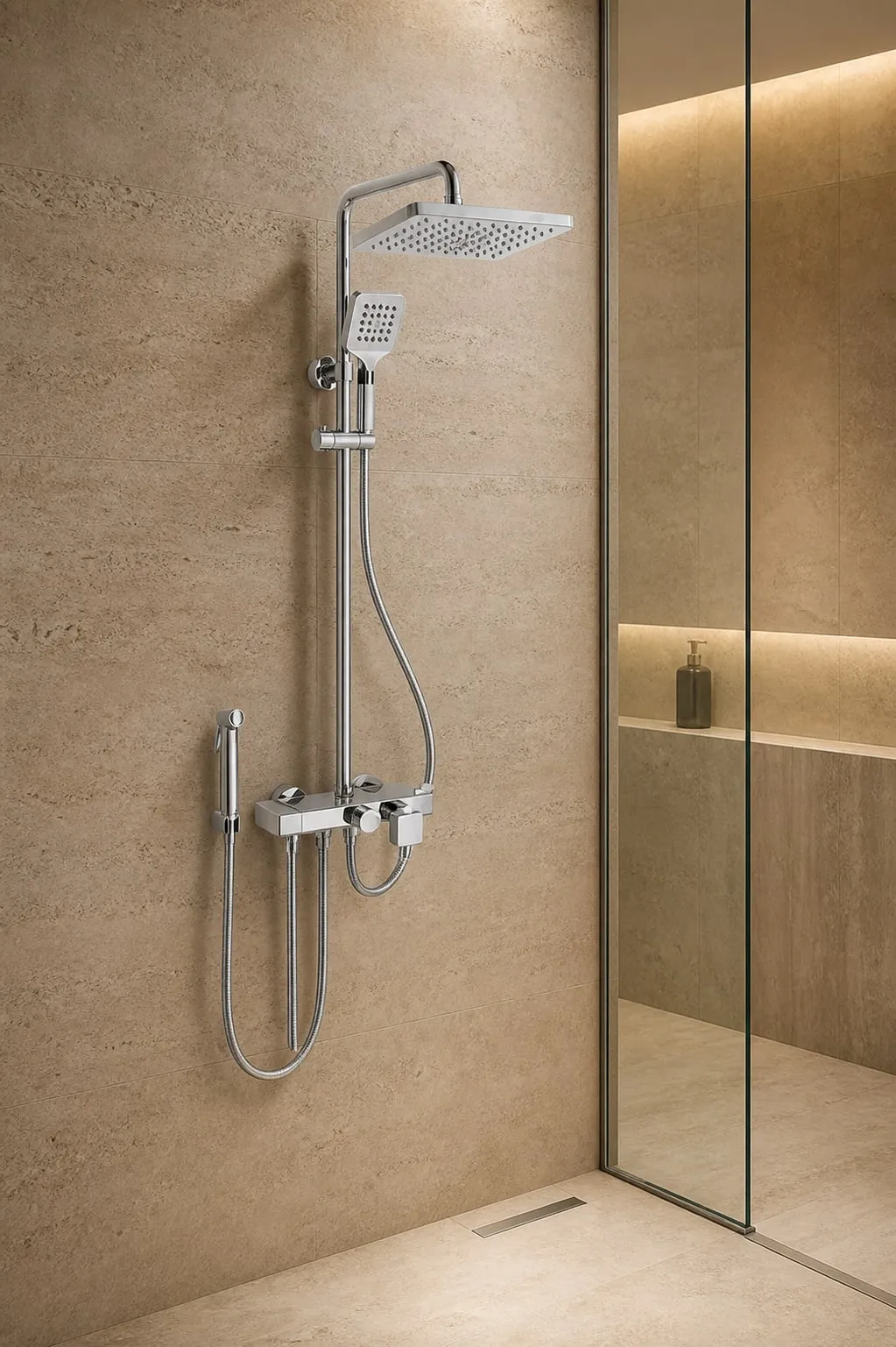 Four-Function 302 mm Spray-Gun Shower System — HJ-024