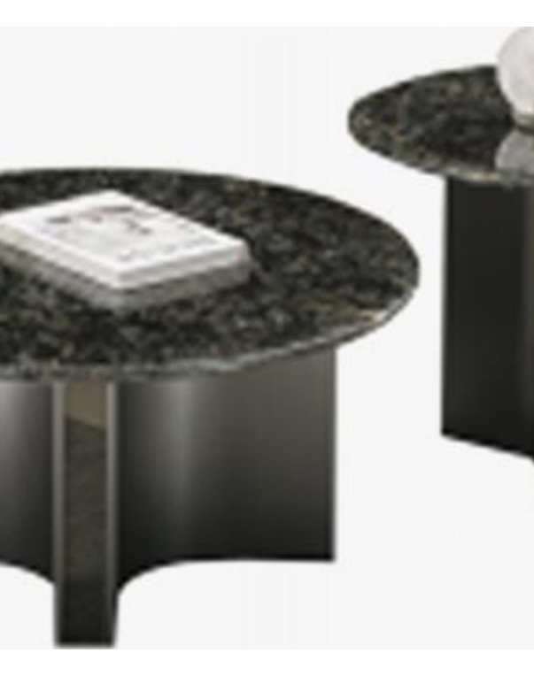 Stone-Top Coffee Table 茶几φ90CM 边几φ55CM product photo for FADIOR HOME shop