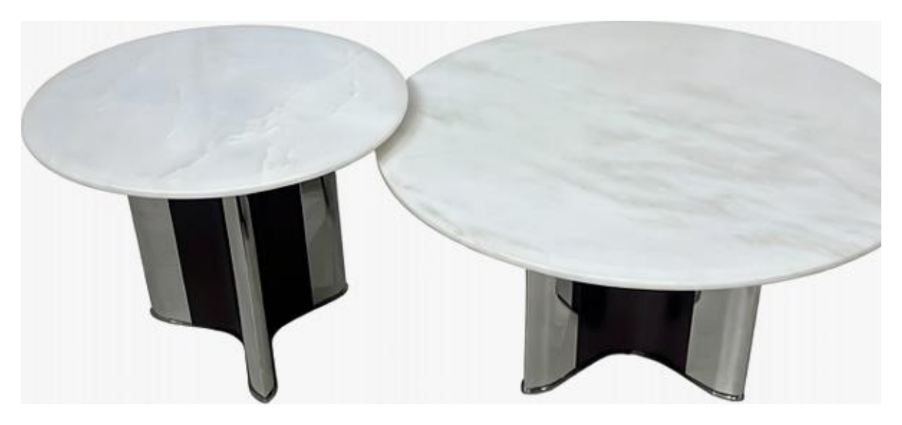 Mesa de centro con tapa de piedra vista del producto